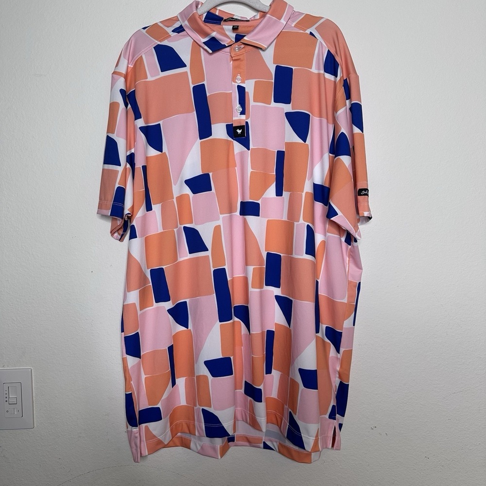Bad Birdie Golf Polo Shirt Size 2XL Catalina Short Sleeve Supersoft UPF 50+
